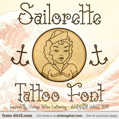 Sailorette Tattoo Font - muktibox.com