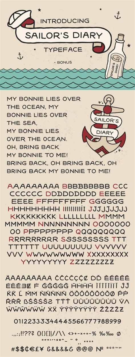 Sailors Diary Tattoo Style Font - muktibox.com