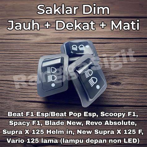 saklar lampu mtr beat f1 - Harga & Promo Terbaik | Lazada Indonesia - raincitystudios.com