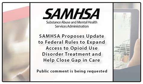 SAMHSA Proposes Update to Federal Rules to Expand Access to …