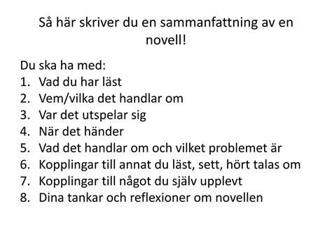 SAMMANFATTNING AV NUL&Auml;GESANALYS LIKA M&Ouml;JLIGHETER I