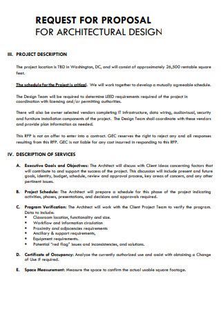 SAMPLE Architectural Proposal Engineering