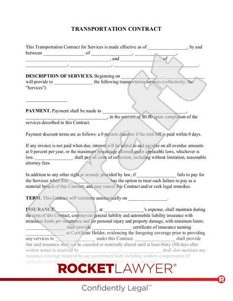 Sample contract for collection, transportation, and … - raincitystudios.com