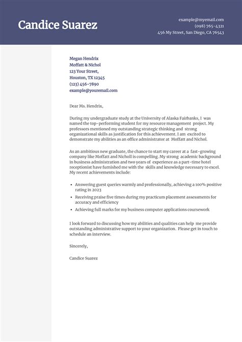 Sample Cover Letters | Columbia Career Education - balustradellc