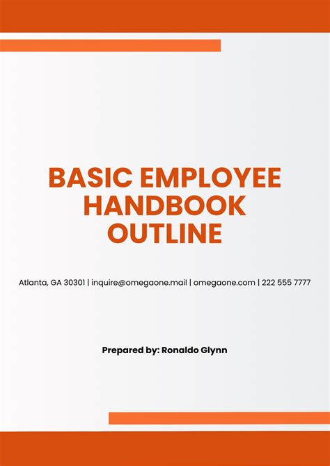 Sample Employee Handbook Template [A Complete … - balustradellc
