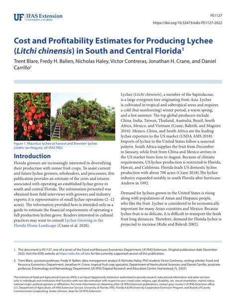Sample Profitability and Cost Estimates of Producing … - raincitystudios.com