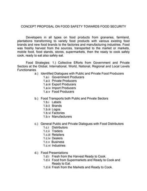 Sample Proposal on “Innovative Approaches to Food Security in ... - raincitystudios.com