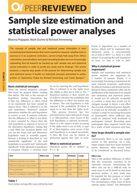 Sample size estimation and statistical power analyses - wintechmobiles.com