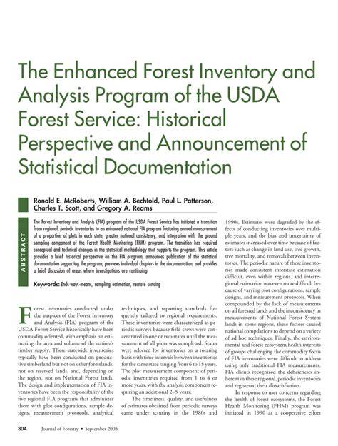 Sampling and Estimation Documentation for the Enhanced Forest Inventory ... - raincitystudios.com