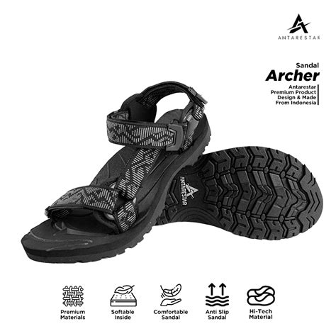 Sandal Pria Archer Sandal Gunung Pria Slip On Sandal Hiking Outdoor - balustradellc