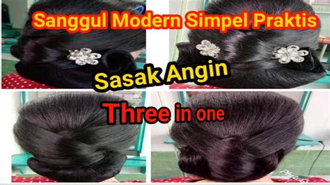 Sanggul simpel praktis #hairstyle #hairdosimple #sanggulpraktis # ... - balustradellc