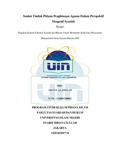 Sanksi Tindak Pidana Penghinaan Agama Dalam Perspektif - balustradellc