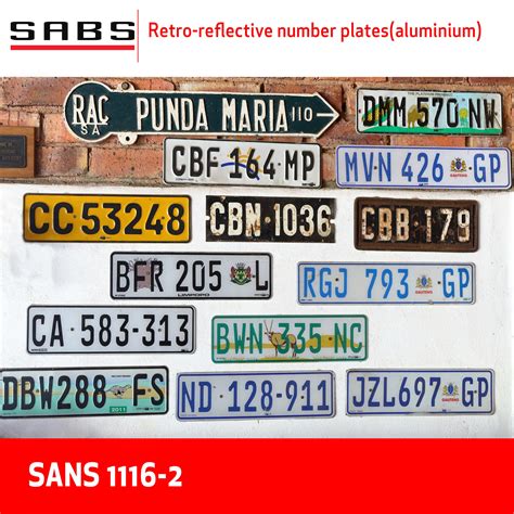 SANS 1116-1 : 3.01ED 2016 RETRO-REFLECTIVE NUMBER PLATES …