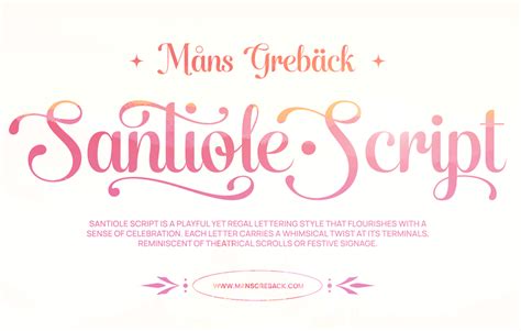 Santiole Script Font - muktibox.com