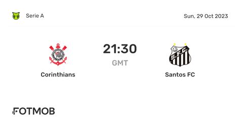 Santos vs Corinthians live score, H2H and lineups | Sofascore - balustradellc