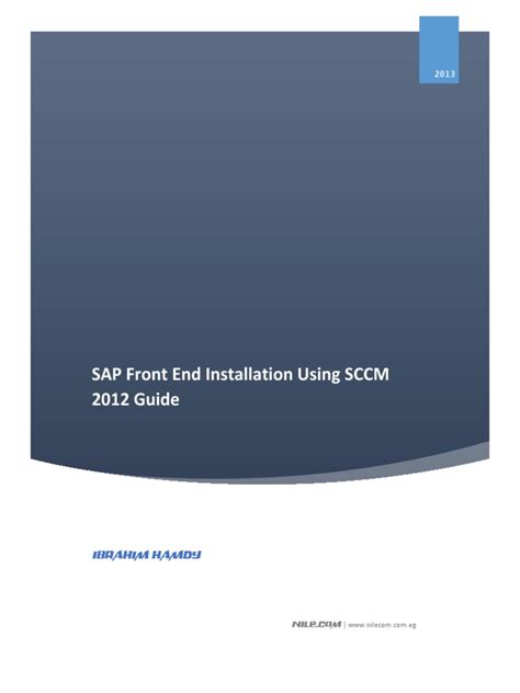 SAP Front End Installation Using SCCM 2012 Guide
