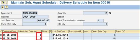 SAP MM How to Print Delivery schedule of a Scheduling