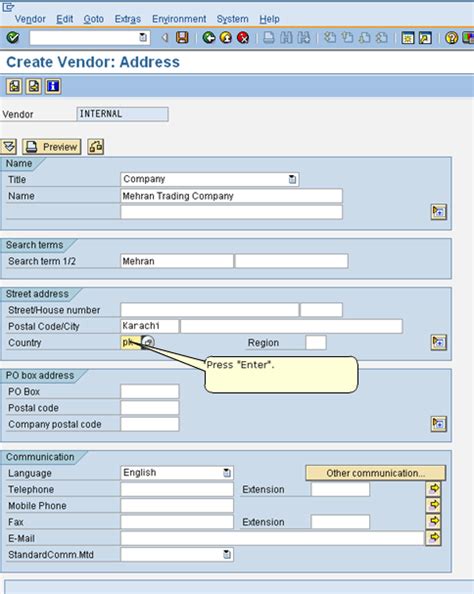 SAP Vendor Master Tables - SAP Help, Training and Education