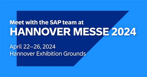 SAP at HANNOVER MESSE 2024 SAP News Center