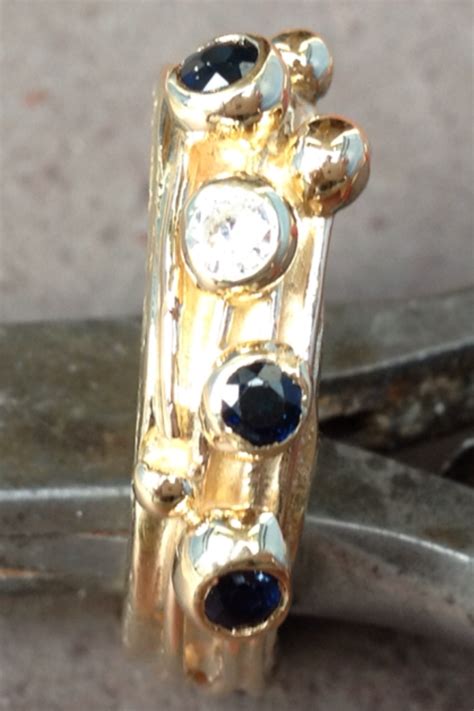 Saphire Rings Artisan - Etsy - balustradellc