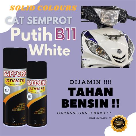 Sapporo Ultimate B11 White / Sapporo Ultimate / Cat Semprot / Cat ... - raincitystudios.com