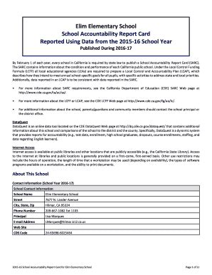 SARC Legislation - School Accountability Report Card (CA Dept …