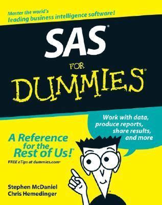 Read Sas For Dummies By Stephen Mcdaniel