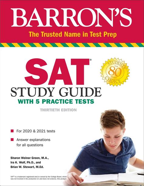 Read Online Sat Study Guide With 5 Practice Tests By Sharon Weiner Green