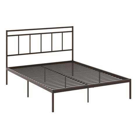 SAUDER Cannery Bridge Bronze Metal Frame Queen Platform Bed …