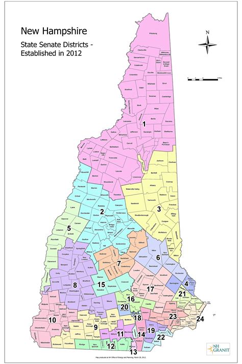 SB240 New Hampshire 2024 apportioning state senate districts ...