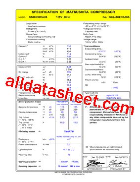 SB48C90RAU Datasheet(PDF) - Panasonic Battery Group