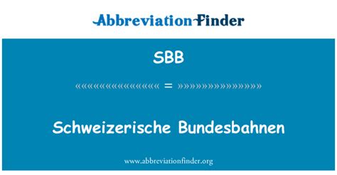 SBB - Definition by AcronymFinder