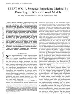 SBERT-WK: A Sentence Embedding Method by Dissecting BERT-based Word ...