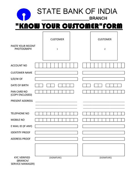 SBI KYC Form: A Comprehensive Guide to Enhance Your Banking Experience