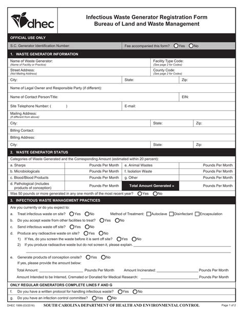 SC Generator Registration list - whit