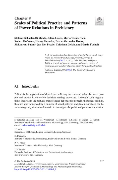 Scales of Political Practice and Patterns of Power Relations in Prehistory - wintechmobiles.com