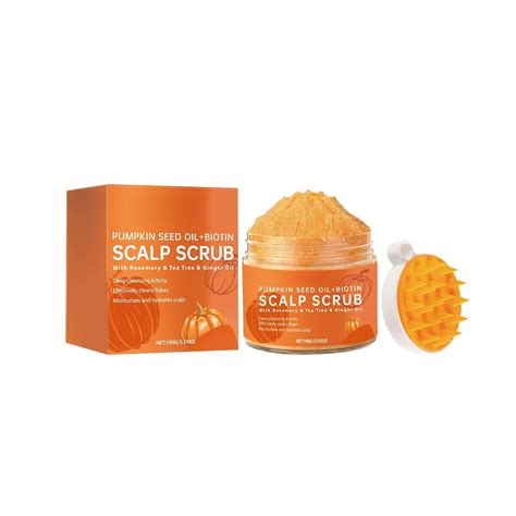 Scalp Scrub, Pumpkin Seed Oil Scalp Exfoliator With Biotin - balustradellc