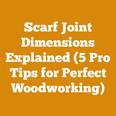 Scarf Joint Dimensions Explained (5 Pro Tips for … - balustradellc