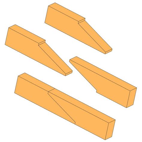 Scarf Joint With A Wedge - Timber Frame HQ - balustradellc