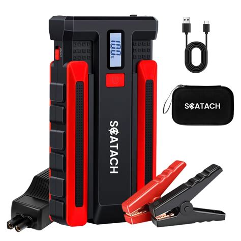 Scatach 6000A Car Battery Jump Starter,12V Car Jumper Starter Battery ... - balustradellc