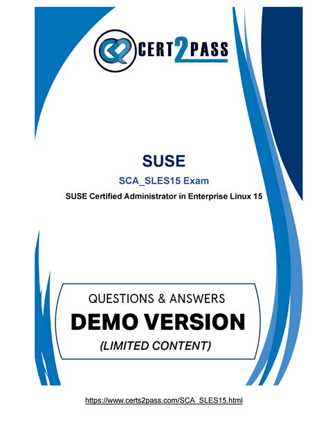 SCA_SLES15 PDF Demo