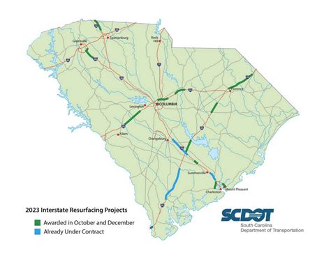 SCDOT begins resurfacing work on SC interstate highways