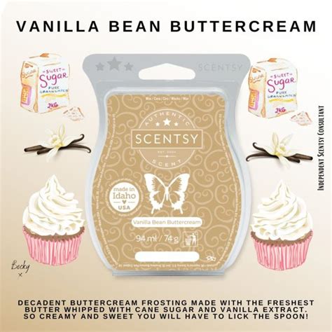 SCENTSY Wax Bar Vanilla Bean Buttercream Lot Of 2 3.2 Fl Oz Each