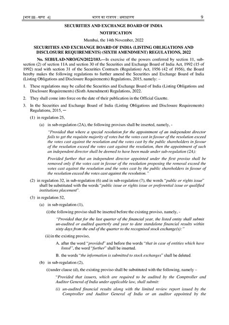 SCHEDULE II - Securities and Exchange Board of India