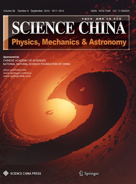 SCIENCE CHINA Physics, Mechanics & Astronomy - Springer - muktibox.com