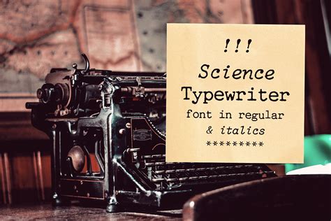 Science Typewriter Font - Ana's fonts - muktibox.com