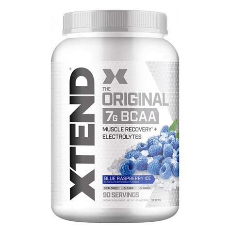 Scivation Xtend BCAAs 90 Servings Blue Raspberry EXP June 2027 - balustradellc