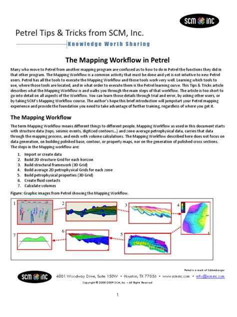 SCM Mapping Workflow Feb 09 1