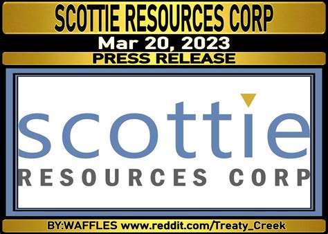 SCOTTIE RESOURCES CORP. : Integrated Mining Sector News SCTSF …