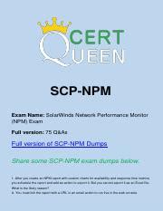 SCP-NPM Exam Fragen